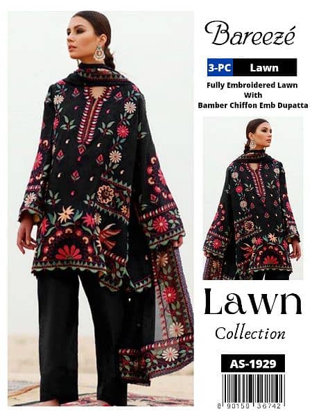 Sale Sale Sale
*Bareeze Collection Lawn 3Pc Fully Embroide 2