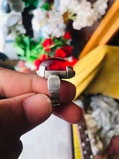 Man Chandi Ring Anari Yaqoot stone