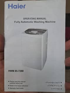 Fully automatic Haier Washing Machine (8.5 Kg)