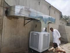 Evaporative Air Cooler with Ducting