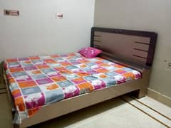 Bed with mattress