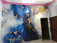 4D waterproof wallpaper