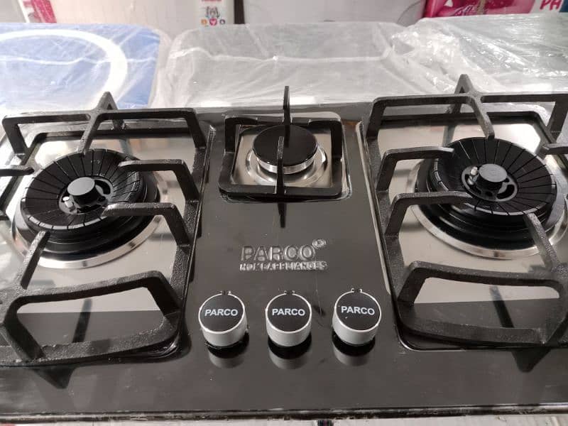 PARCO TRIPLE BURNER STEEL HOB 2