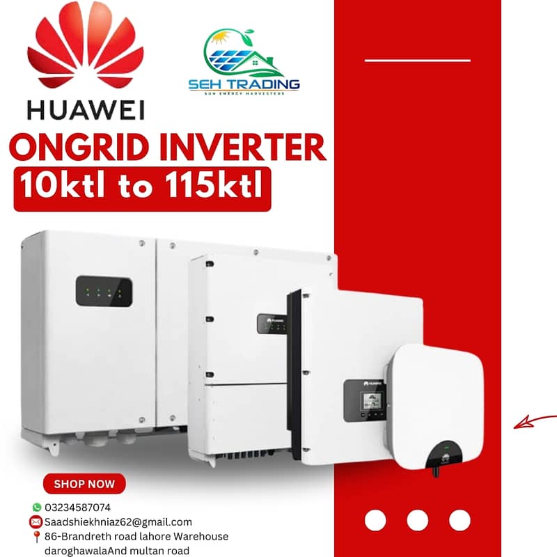 SOLAR INVERTER HUAWEI 10kTL ON-GRID SOLAR INVERTER 0