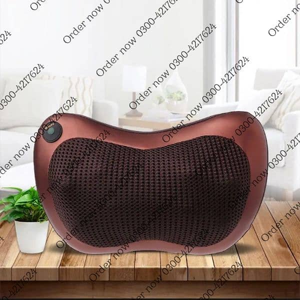 Head Neck Body Massage Pillow Heating Kneading Home Car Dual Us 1