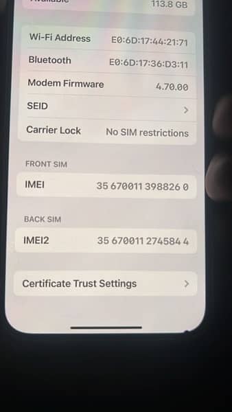 Iphone 12 pro pta approved 128Gb 1