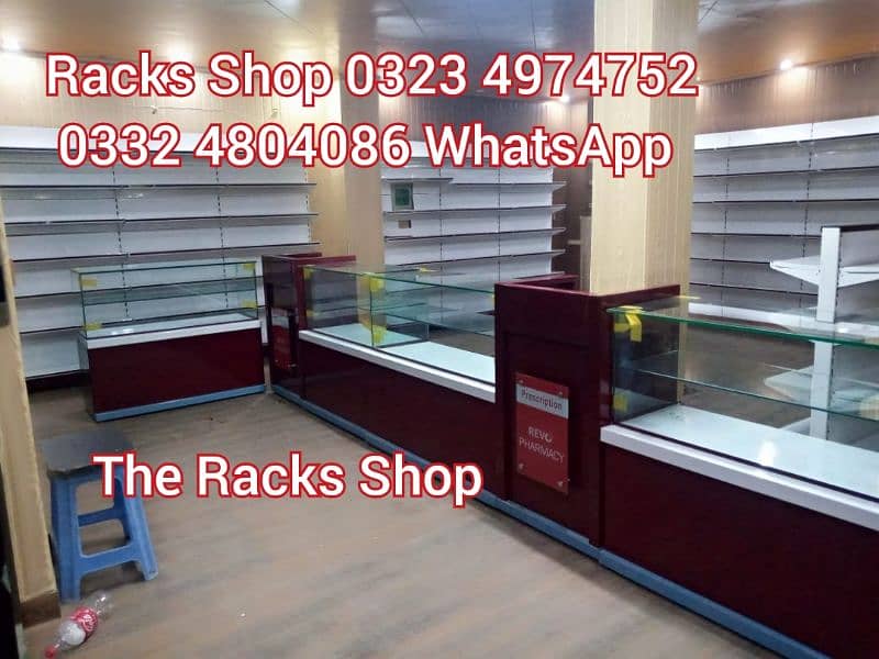 Pharmacy wall rack/ pharmacy Counters/ cash counter/ store Rack/ POS 11