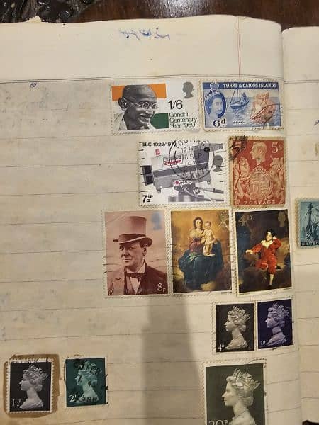 Stamp collections ( India,US,UK,Pakistan) 1