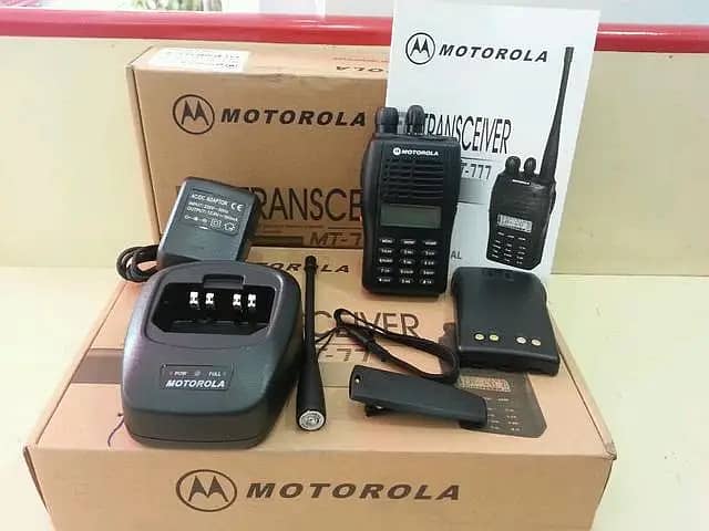 Motorola MT777 Two way radio walkie talkie handheld UHF-VHF Supported 1