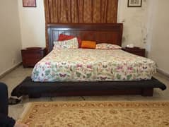 wooden low profile bed 0