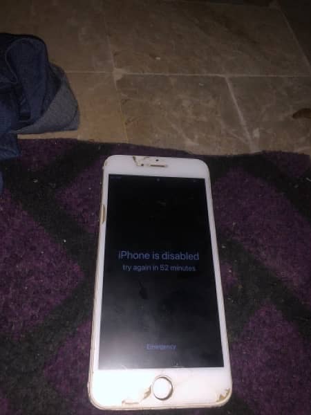 iphone 6splus disabled 0