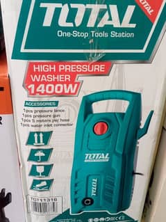 TOTAL Powerful High Pressure Car Washer Cleaner 130 Bar, Copper Motor