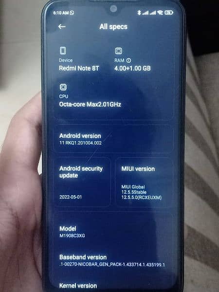 Redmi note 8t 0