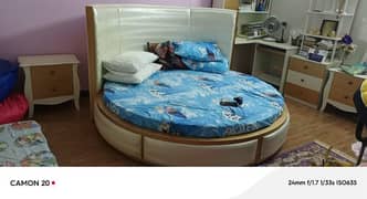 Round Double Bed & study tables