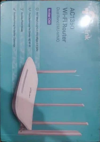 TP-Link Archer c60 DualBand 5Ghz sported (5Antana) Ac1350 Best4Gameing 0