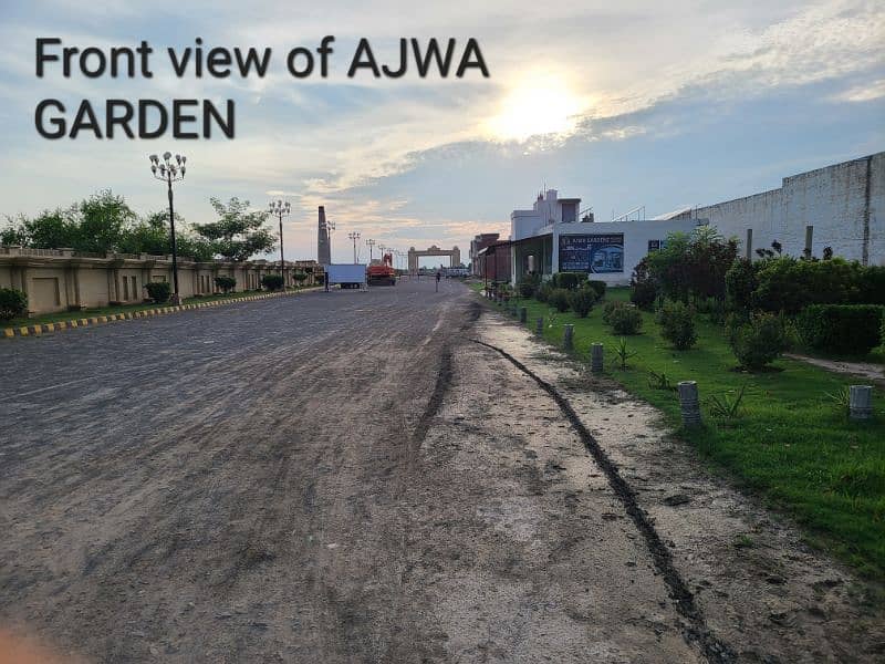 10 Marla plot in AJWA GARDEN near sahiwal bypass 1lac/month 1