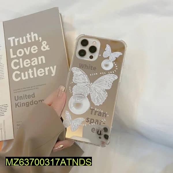 IPHONE BACK CASE ONLY - CUTE MIRROR BUTTERFLY DESIGN 1