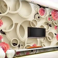 3D Wallpaper / Customized Wallpaper / Canvas sheet / Flex Wallpaper