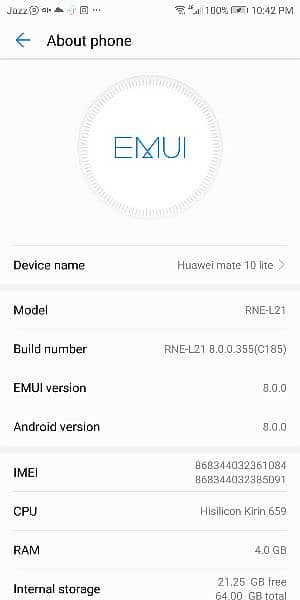 Huawei mate 10lite 5