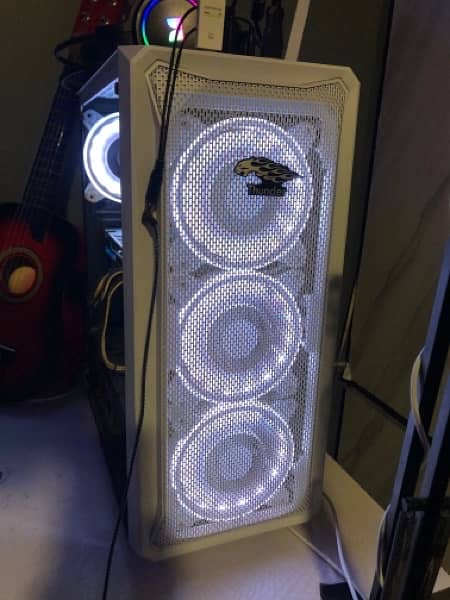 Thunder Raptor with 4 RBG fans, side glass and box only case and fans 1