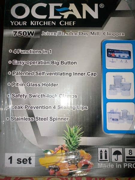 OCEAN 4 in 1 Juicer / Blender / Dry Mill / Chopper 1