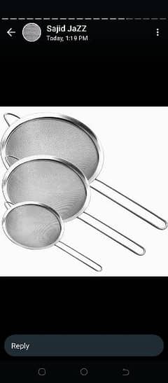 Kitchen Appliances (Three pice of tea strainer) 0