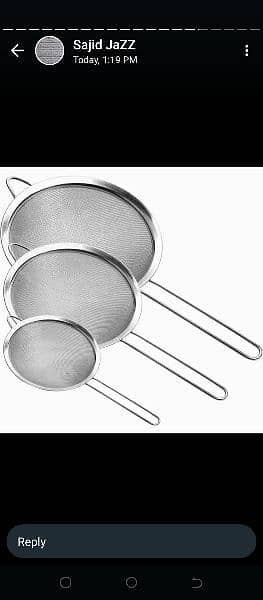 Kitchen Appliances (Three pice of tea strainer) 0