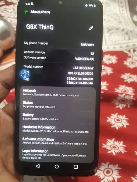 Lg g8 think x 1