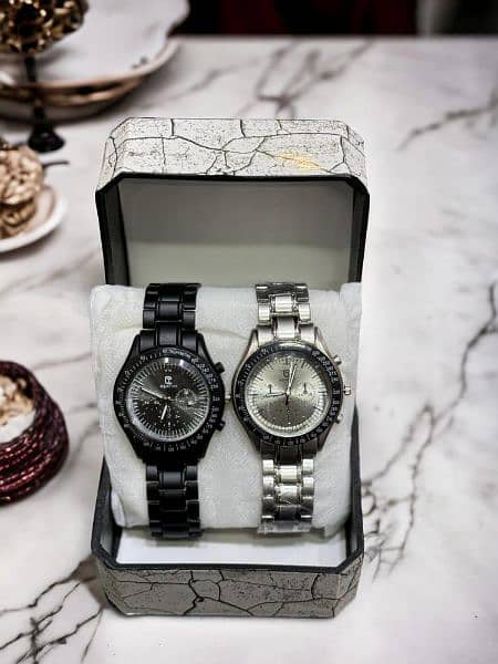 Men watch with chain strap 0