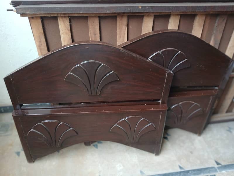 Wooden single Beds 1