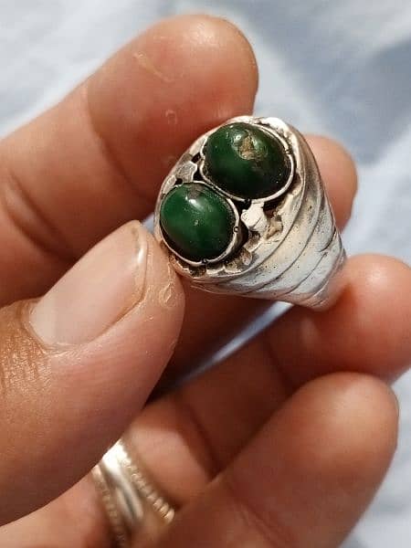 FEROZA YAQOOT RUBI TURQUOISE SILVER RINGS CHANDI DIFFERENT PRICES 14