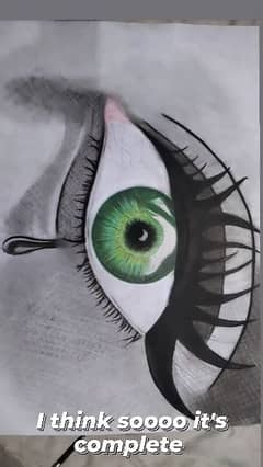 Hyper Realistic Eye Sketch