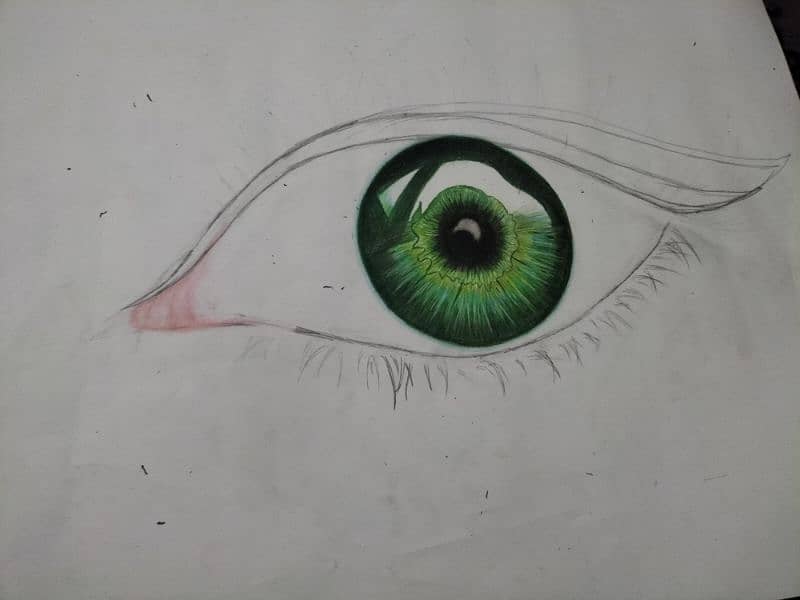 Hyper Realistic Eye Sketch 2