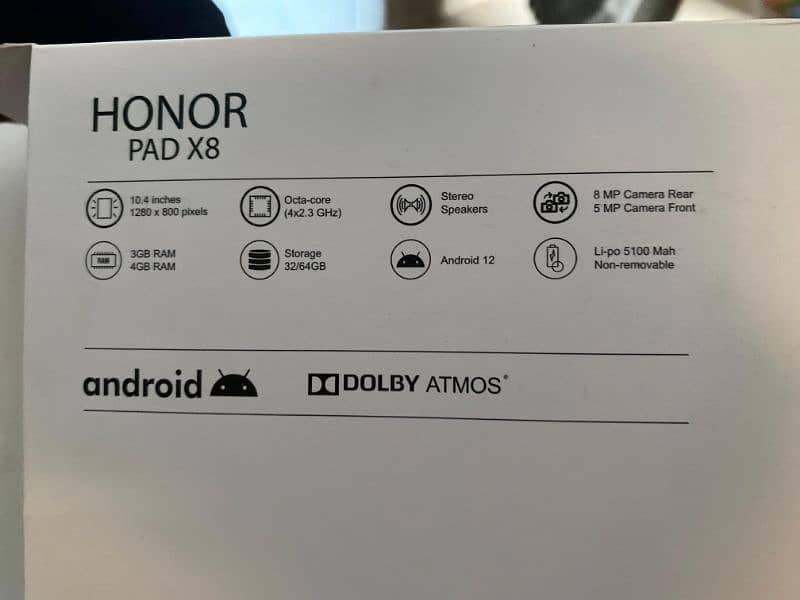 HONOR PAD X8 4/64 NEW CONDITION Best for gaming with box 6