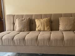 2 pieces of sofa comebed (3 seater each) with 6 cushions and cover