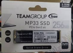 Team group mp33 ssd, gen 3x4, 256gb sealed