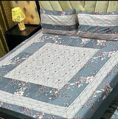 3pc Cotton Sutton Patchwork Doubles Bed Sheet