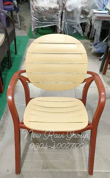 Full Plastic Outdoor Chair 6.5 Kg Weight 2x More Power 2