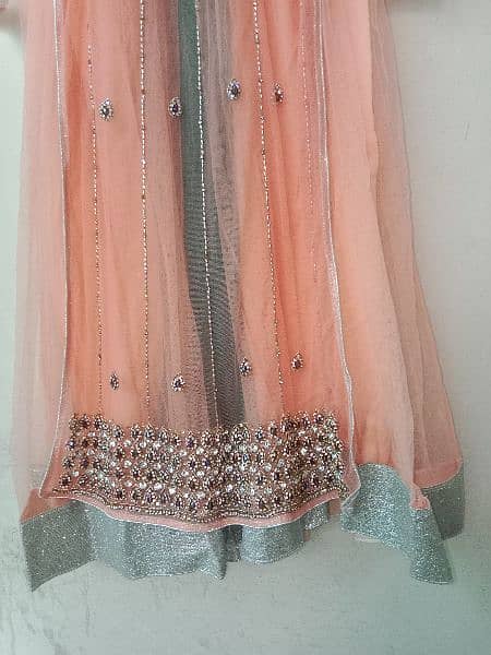 peach long gown maxi For girl's 2