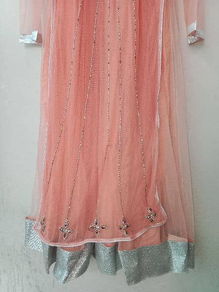 peach long gown maxi For girl's 4