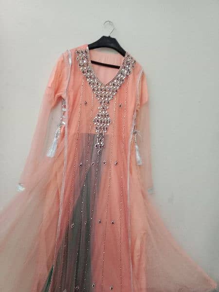 peach long gown maxi For girl's 6