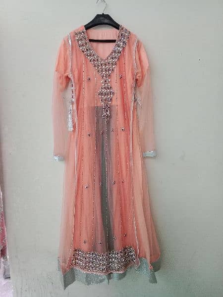 peach long gown maxi For girl's 8