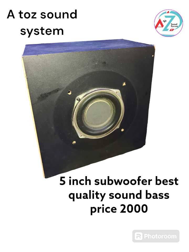 just woffer hai 5 inch ka best sound qulaity price 2000 A TO Z SOUND S 0