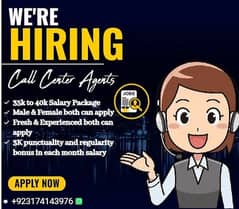 Call center job available for Male&female in Lahore