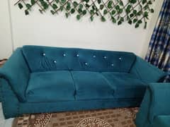 7 SEATERS SOFA WITH VELVET FABRIC