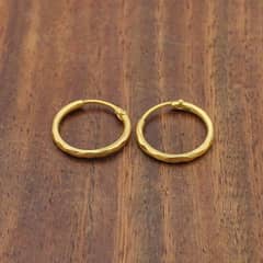 gold tops earrings ring bale