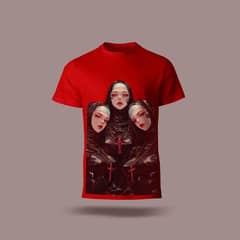 Red Printed Tshirt