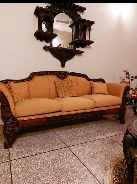 chinioti sofa set lexcellent condition rose wood 0