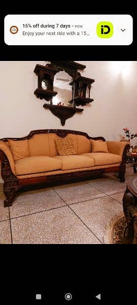 chinioti sofa set lexcellent condition rose wood 4