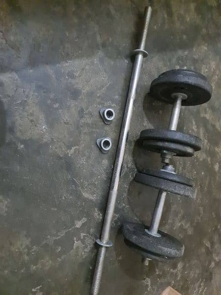 dumbells and barbels 6 In 1 Set Of 18Kg 22kg 25kg 30kg High Quality 1